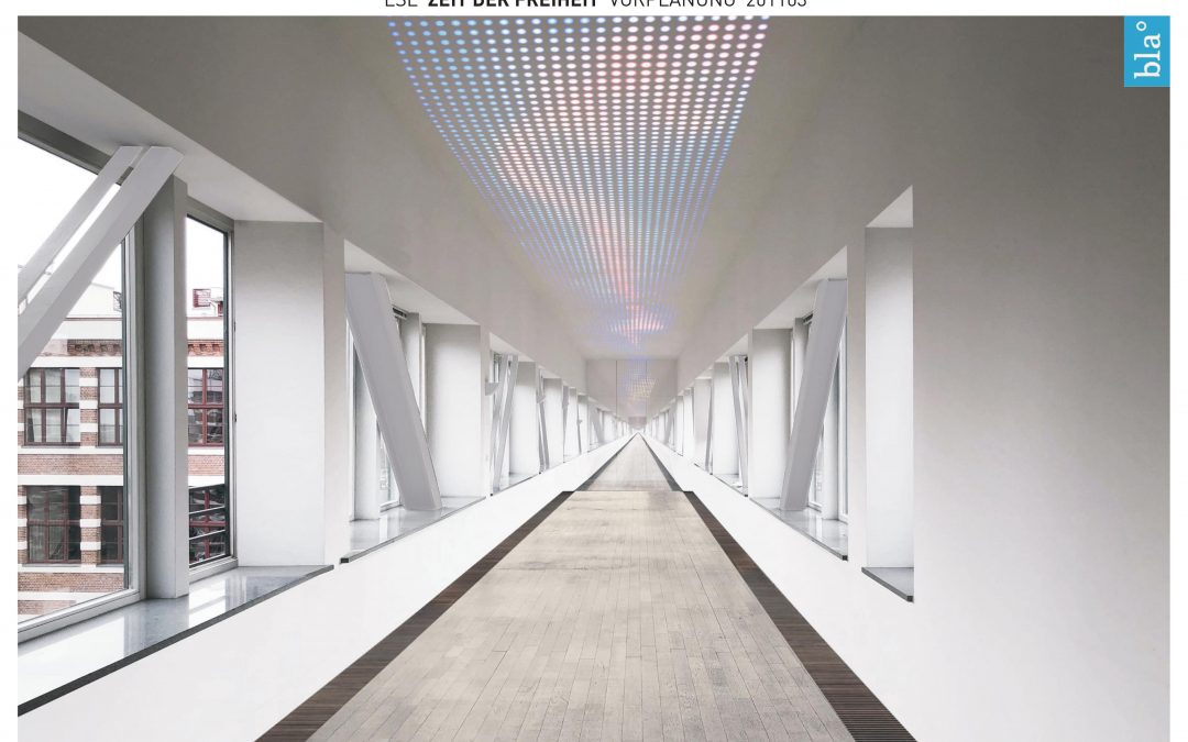Entwurf Brückenloft der bla° Blässe Laser Architekten